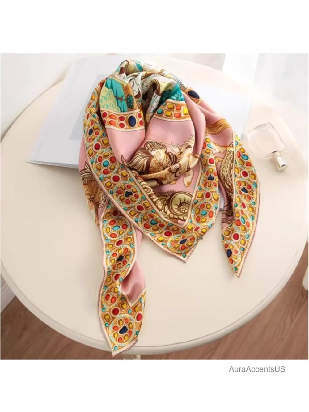100% Mulberry Silk Scarf 43